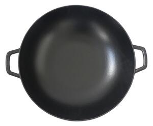 KELA Wok s poklicí litinový CALIDO 36 cm černá KL-12475