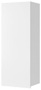 Závěsná skřínka na zeď CONNOR - bílá / bílý lesk