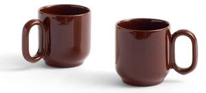 HAY Hrnek Barro set 2ks, burgundy