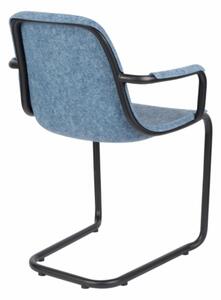 ZUIVER THIRSTY ARMCHAIR židle modrá