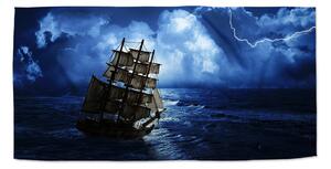 Sablio Ručník Loď v bouřce - 30x50 cm