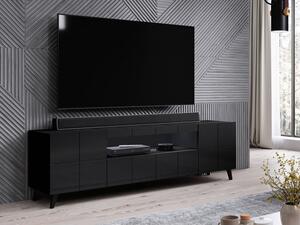 Televizní stolek FORMOSA - lesklý černý