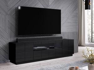 Televizní stolek FORMOSA - lesklý černý