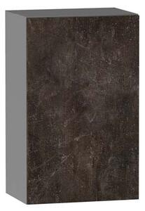 Horní kuchyňská skříňka ADAMA - šířka 45 cm, beton tmavý atelier / šedá