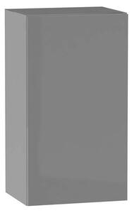 Horní kuchyňská skříňka ADAMA - šířka 40 cm, lesklá šedá / šedá