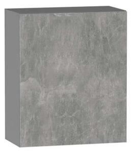 Horní kuchyňská skříňka ADAMA - šířka 60 cm, beton světlý atelier / šedá