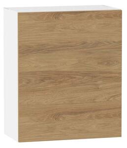 Horní kuchyňská skříňka ADAMA - šířka 60 cm, hickory přírodní / bílá