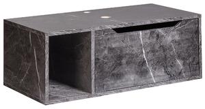 Nástěnná skříňka pod umyvadlo CASCAVEL 80 cm Černý mramor
