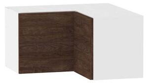 Horní rohová skříňka ADAMA - šířka 65 cm, marine wood / bílá
