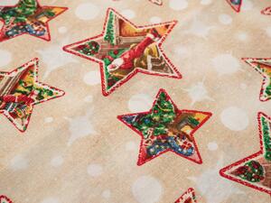 Vánoční povlak na polštářek 40x40 cm Hvězdy