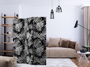 Artgeist Paraván - Black and White Jungle [Room Dividers] Size: 135x172