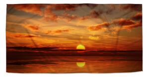 Ručník SABLIO - Oranžové slunce 30x50 cm