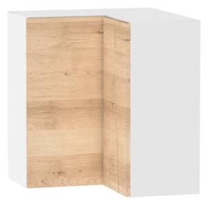 Kuchyňská rohová skříňka ADAMA - šířka 65 cm, buk artisan / bílá
