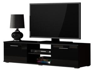 TV stolek KARA 1 - černý / lesklý černý