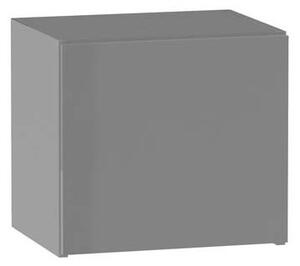 Závěsná kuchyňská skříňka ADAMA - šířka 40 cm, lesklá šedá / šedá