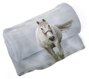 Deka SABLIO - Bílý kůň 3 150x120 cm