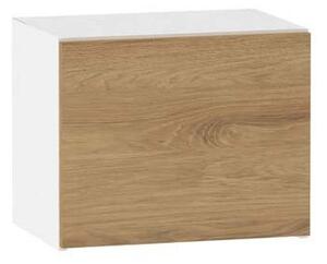 Závěsná kuchyňská skříňka ADAMA - šířka 45 cm, hickory přírodní / bílá