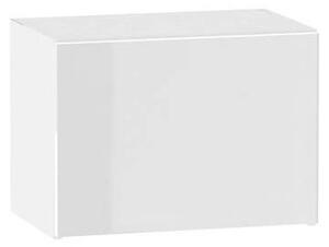 Závěsná kuchyňská skříňka ADAMA - šířka 50 cm, lesklá bílá / bílá