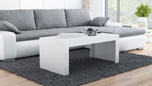 Konferenční stolek LOJA - bílý / lesklý bílý