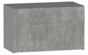 Závěsná kuchyňská skříňka ADAMA - šířka 60 cm, beton světlý atelier / šedá