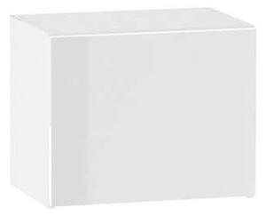 Závěsná kuchyňská skříňka ADAMA - šířka 45 cm, lesklá bílá / bílá