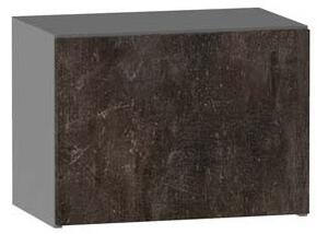 Závěsná kuchyňská skříňka ADAMA - šířka 50 cm, beton tmavý atelier / šedá