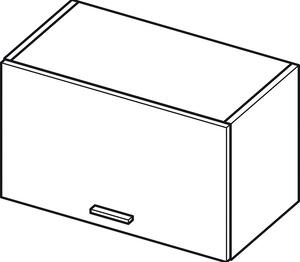 Závěsná kuchyňská skříňka ADAMA - šířka 60 cm, ořech lyon / bílá