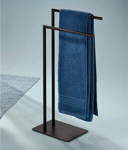 KELA Kovový věšák na ručníky černý ve tvaru L 30,0x20,0x81,0cm KL-22495
