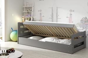BMS Group Dětská postel s úložným prostorem ERNIE 200x90 Barva postele: Grafit