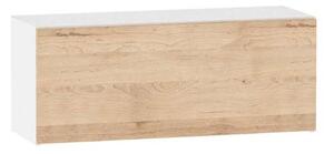 Závěsná kuchyňská skříňka ADAMA - šířka 90 cm, buk artisan / bílá