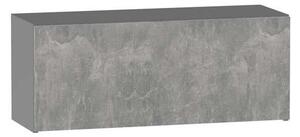 Závěsná kuchyňská skříňka ADAMA - šířka 90 cm, beton světlý atelier / šedá