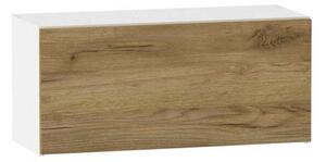 Závěsná kuchyňská skříňka ADAMA - šířka 80 cm, dub craft zlatý / bílá