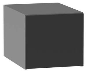 Kuchyňská závěsná skříňka ADAMA - šířka 40 cm, lesklá černá / šedá