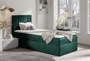 Boxspringová postel CELESTA MINI - 80x200, zelená + topper ZDARMA