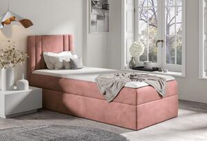 Boxspringová postel CELESTA MINI - 80x200, růžová 1 + topper ZDARMA