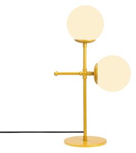 Opviq Stolní lampa s 2 žárovkami Mudoni zlatá