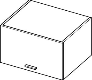 Kuchyňská závěsná skříňka ADAMA - šířka 50 cm, marine wood / bílá