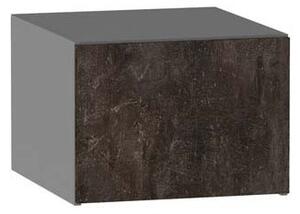 Kuchyňská závěsná skříňka ADAMA - šířka 50 cm, beton tmavý atelier / šedá