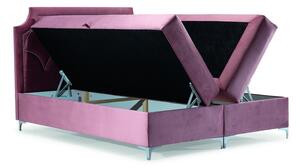 Přepychová postel CASSANDRA - 160x200, šedá + topper ZDARMA