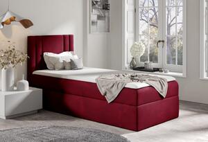 Boxspringová postel CELESTA MINI - 80x200, červená + topper ZDARMA