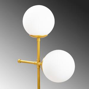 Opviq Stolní lampa s 2 žárovkami Mudoni zlatá