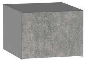 Kuchyňská závěsná skříňka ADAMA - šířka 50 cm, beton světlý atelier / šedá