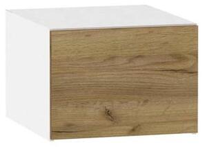 Kuchyňská závěsná skříňka ADAMA - šířka 50 cm, dub craft zlatý / bílá