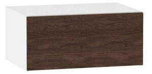 Kuchyňská závěsná skříňka ADAMA - šířka 80 cm, marine wood / bílá