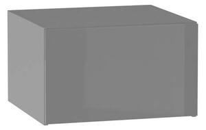 Kuchyňská závěsná skříňka ADAMA - šířka 60 cm, lesklá šedá / šedá