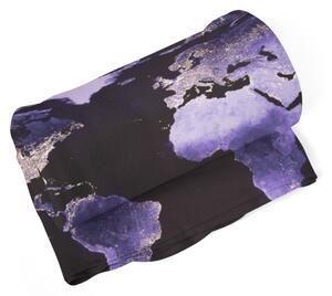 Sablio Deka Světelná mapa světa - 150x120 cm