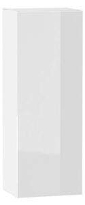 Policová kuchyňská skříňka ADAMA - šířka 40 cm, lesklá bílá / bílá