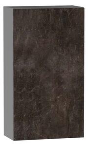 Policová kuchyňská skříňka ADAMA - šířka 60 cm, beton tmavý atelier / šedá
