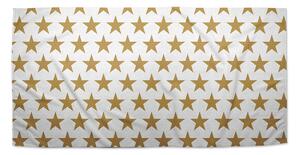 Sablio Ručník Zlaté hvězdy - 70x140 cm