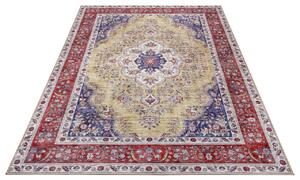 Nouristan - Hanse Home koberce Kusový koberec Asmar 104963 gold, red, blue - 80x150 cm